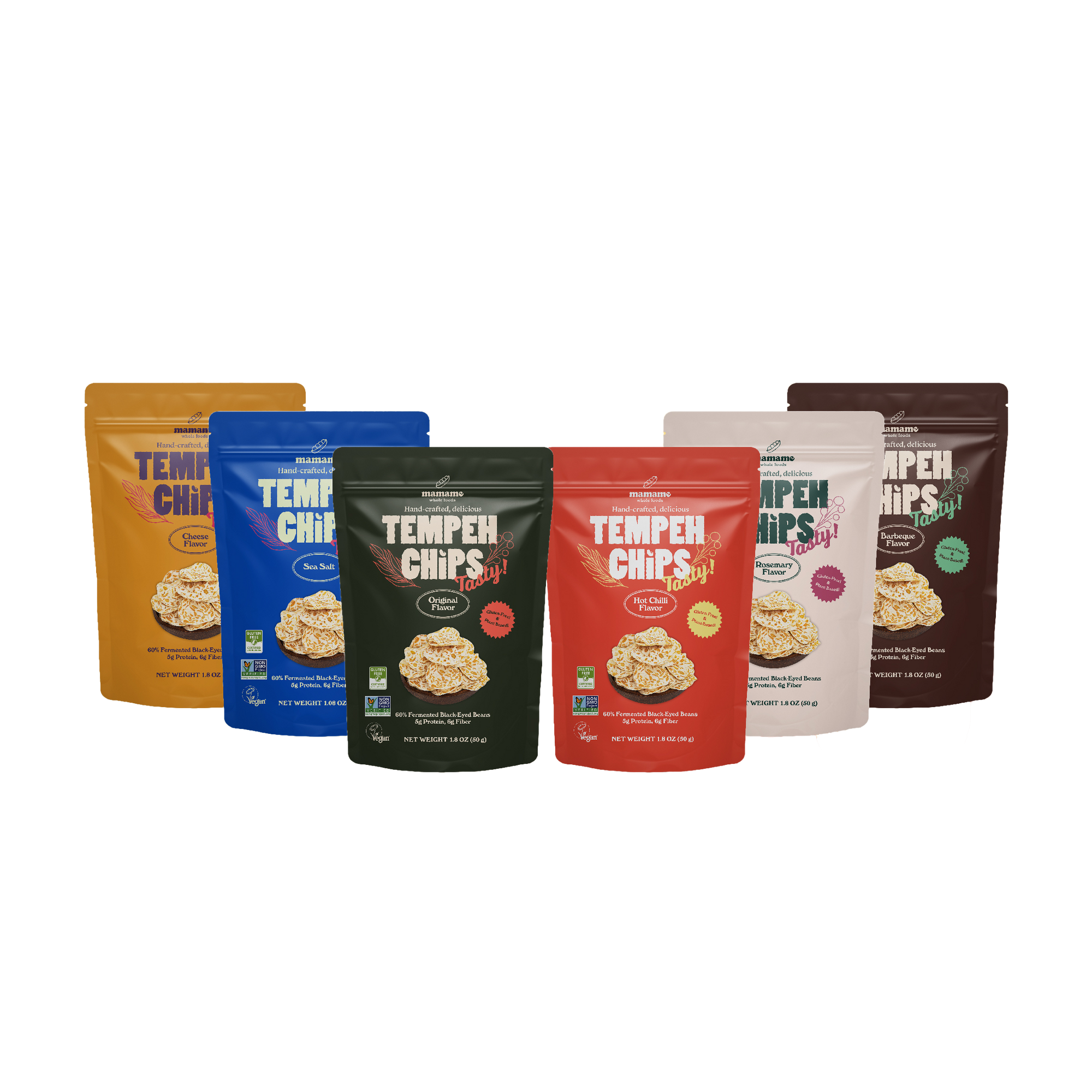 Tempeh Chips 50g Sampler Bundle of 6