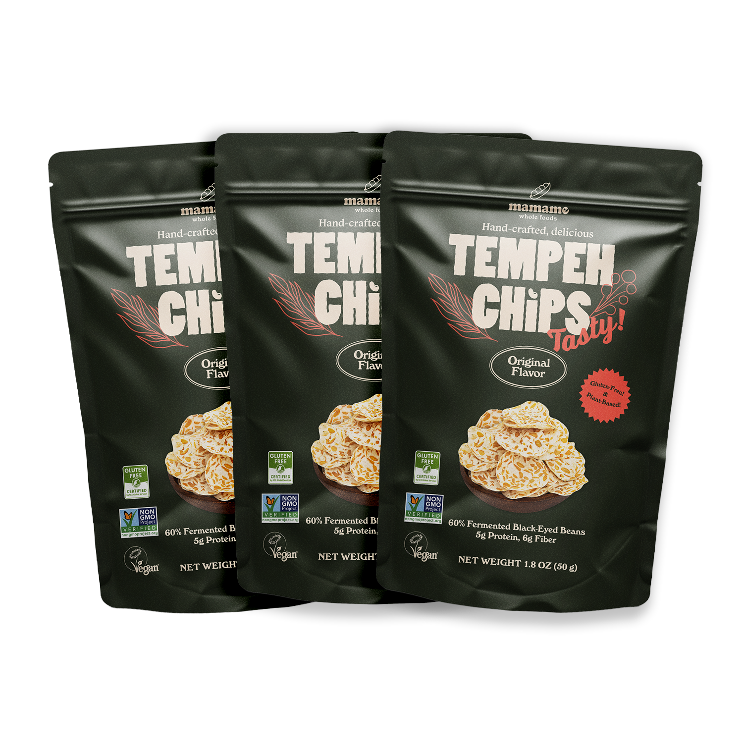 Tempeh Chips 50g Bundle of 3