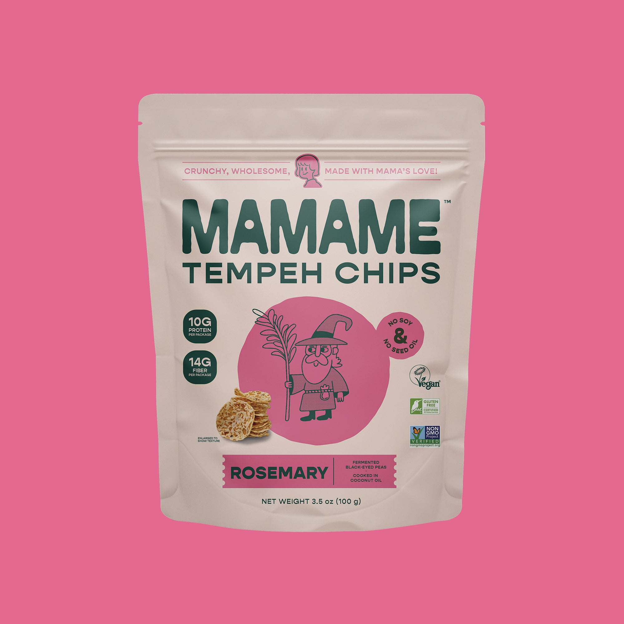 Tempeh Chips Rosemary- 12 Bags