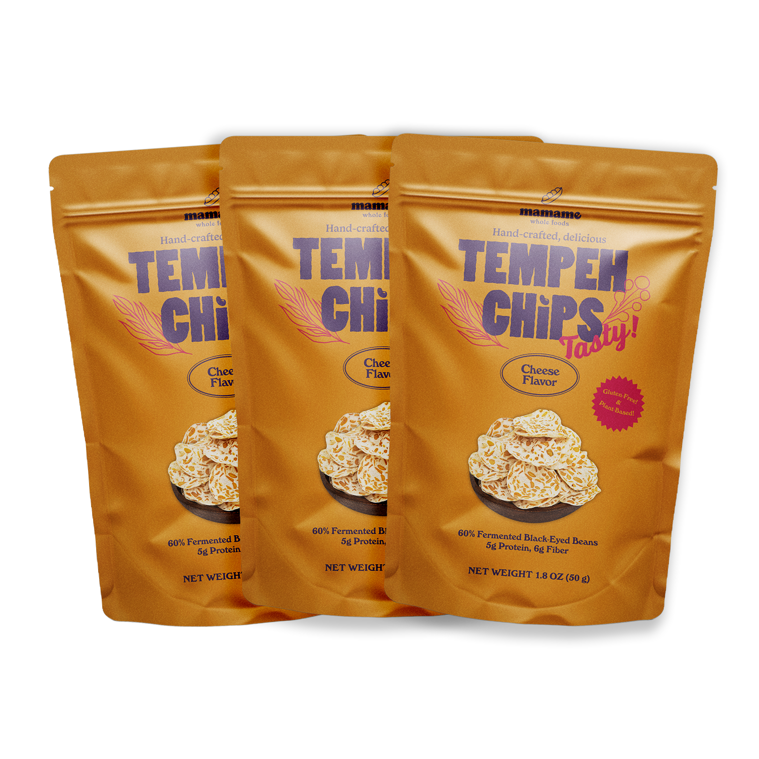 Temphe Label Tempeh Chips 50g Bundle of 3 – Mamame Whole Foods