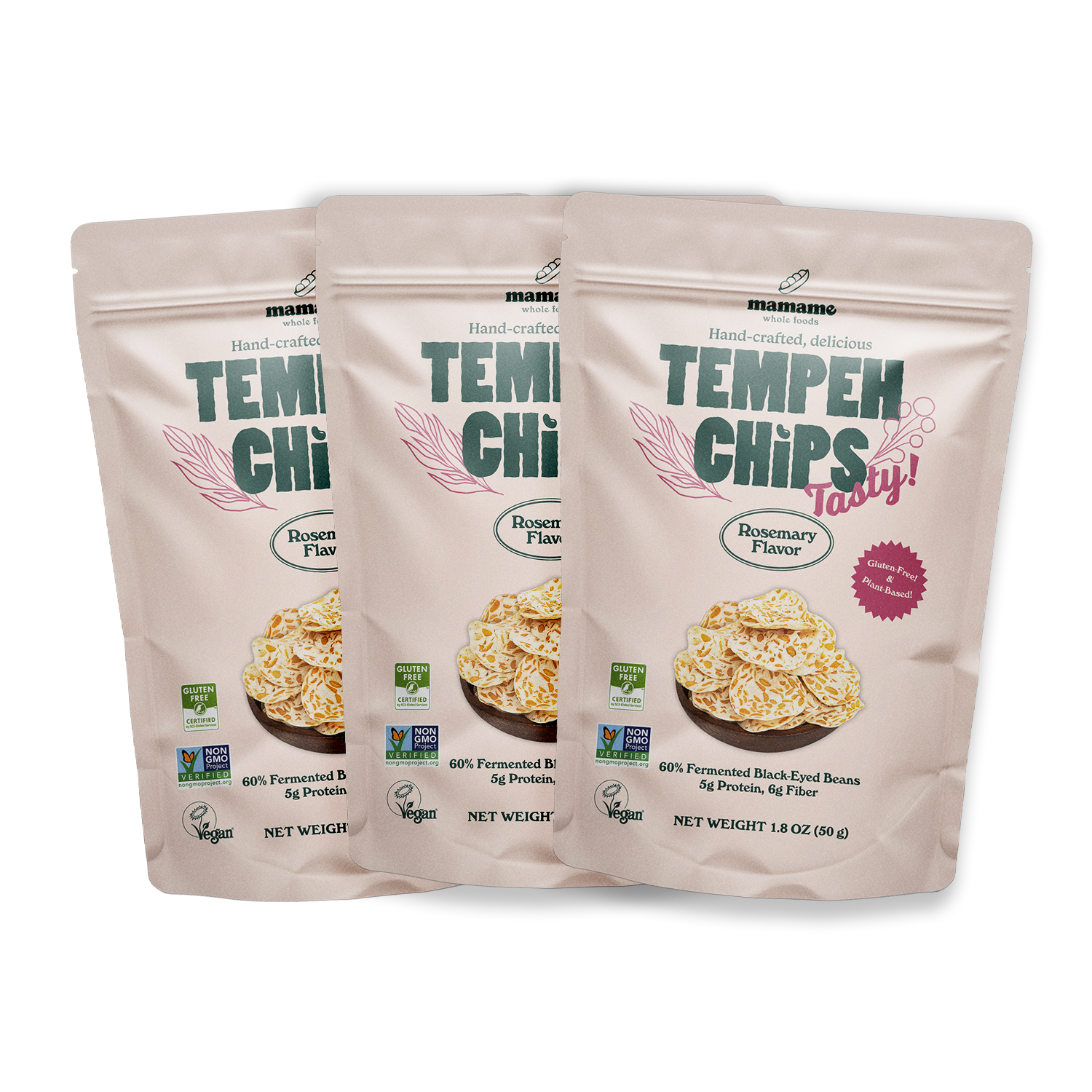 Tempeh Chips 50g Bundle of 3