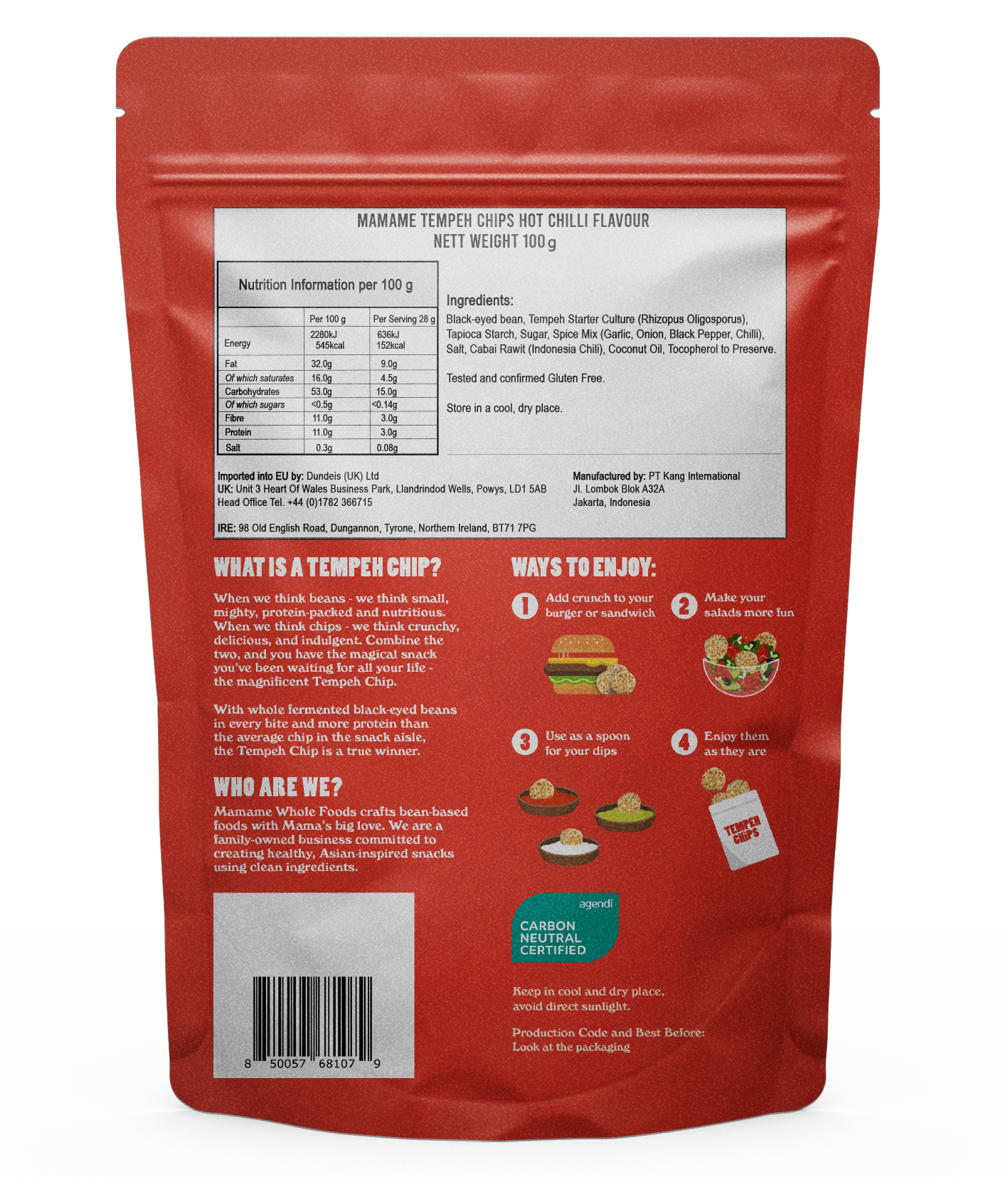Temphe Label Tempeh Chips – Mamame Whole Foods
